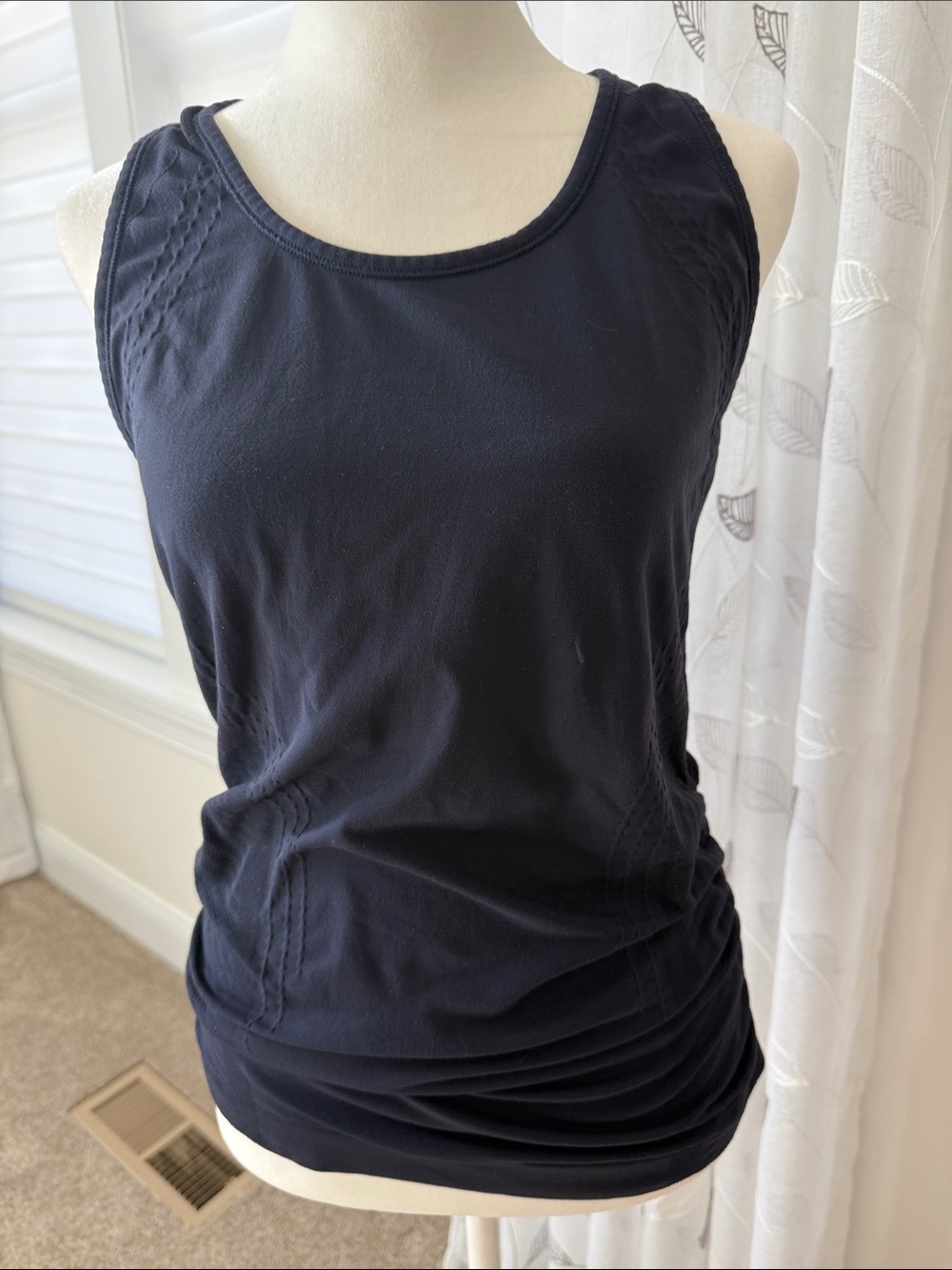Athleta Navy Sleeveless Tank Top